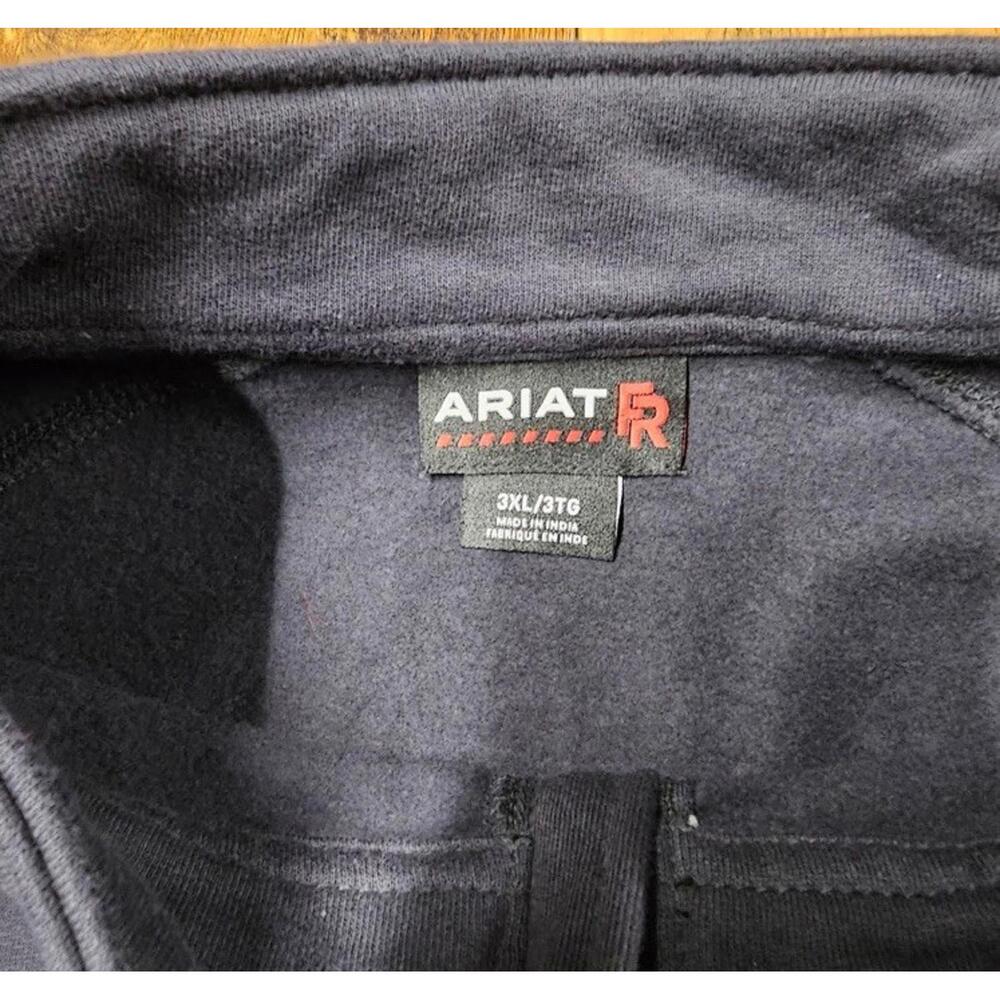 ARIAT CAT2 FR 1/4 Zip Sweatshirt Mens 3XL Tall Blue UL Certified Pullover NWT - Picture 3 of 7